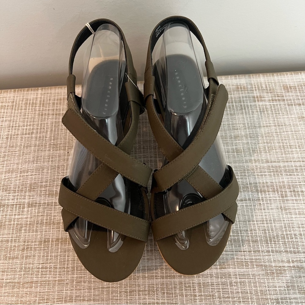 NWT  SMART CREATION ANTHROPOLOGIE  SANCTUARY VIENNA STRAPPY PLATFORM‎ SANDALS